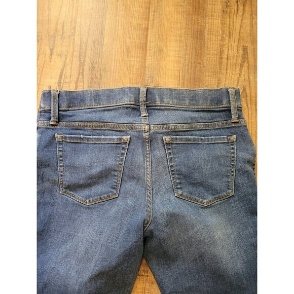 Ingrid & Isabel Women's Maternity Size 6 Blue Skinny Crop Elastic Waist Jeans - Picture 10 of 10